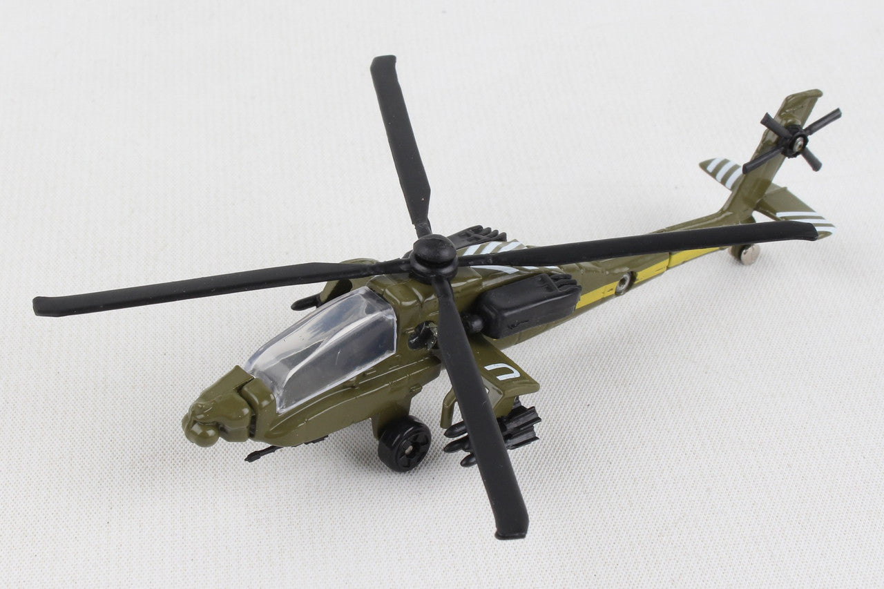 Daron  Runway 24 #10 AH64 Apache US Army Collectible Die-Cast Helicopter