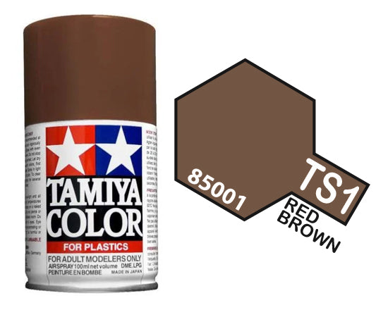 Tamiya 85001 TS-1 Red Brown Spray Lacquer 100ml