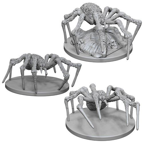 Wizkids 72558 D&D Nolzur's Marvelous Unpainted Miniatures: W01 Spiders