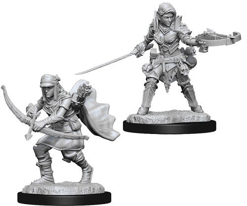 Wizkids 73545 Pathfinder Battles Deep Cuts Unpainted Miniatures: W07 Female Half-Elf Ranger