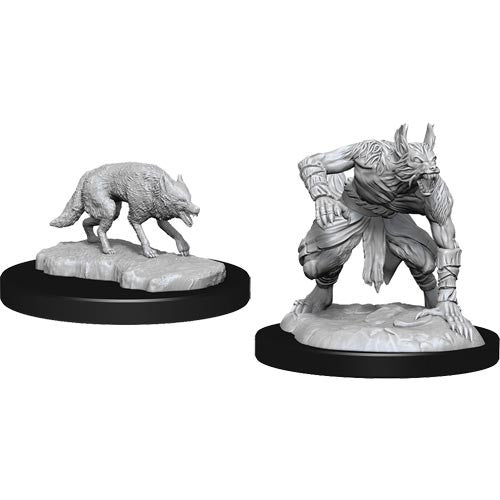 Wizkids 90244 D&D Nolzur's Marvelous Unpainted Miniatures: W14 Jackalwere & Jackal