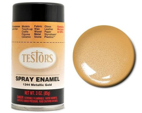 TES 1244 Metallic Gold Enamel Spray 3oz