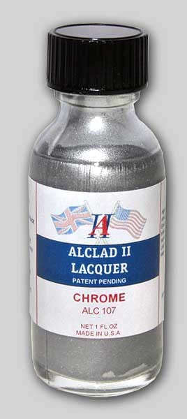 ALC 107 1oz. Bottle Chrome Lacquer for Plastic