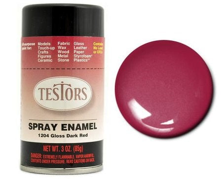 TES 1204 Dark Red Enamel Spray 3oz