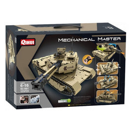 QIH9801: Tech Bricks R/C Tank Tan