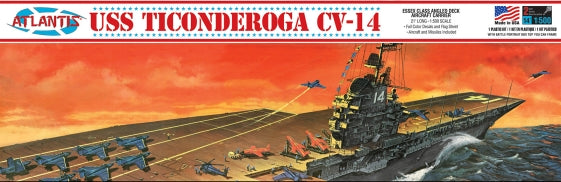 AAN611: USS Ticonderoga Carrier CV14 Essex Class Angled Deck, 1:500