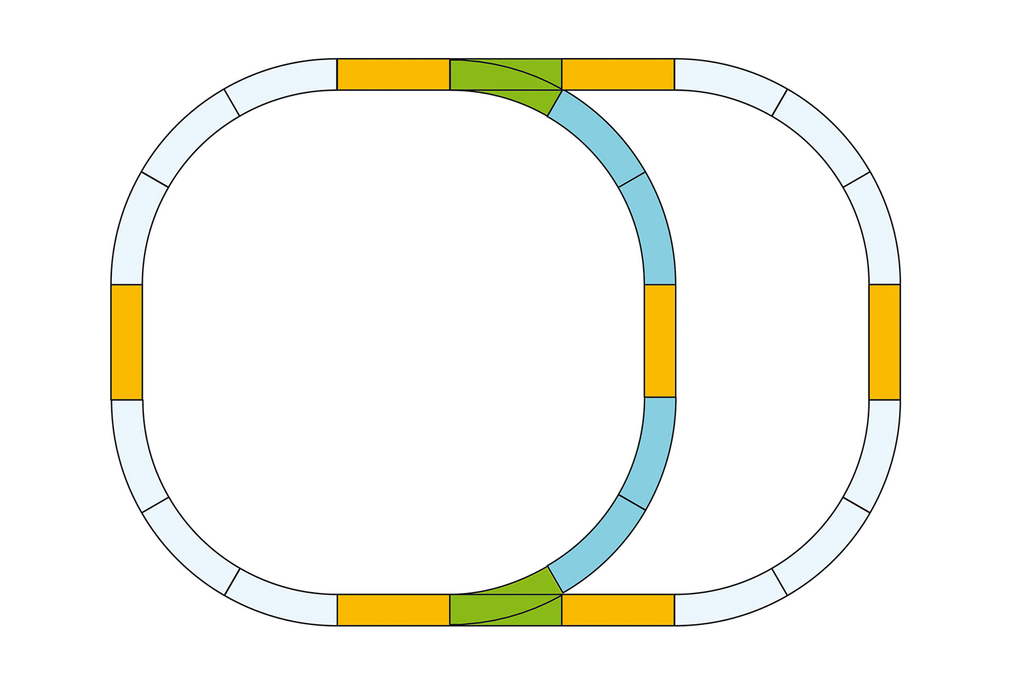 PIK35302: Double Oval Track Set