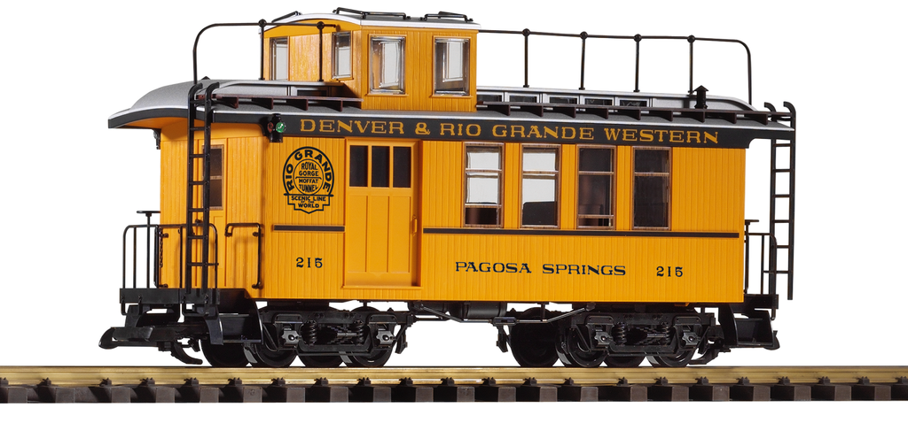 PIK38602: D&RGW Drovers Caboose 215, Yellow