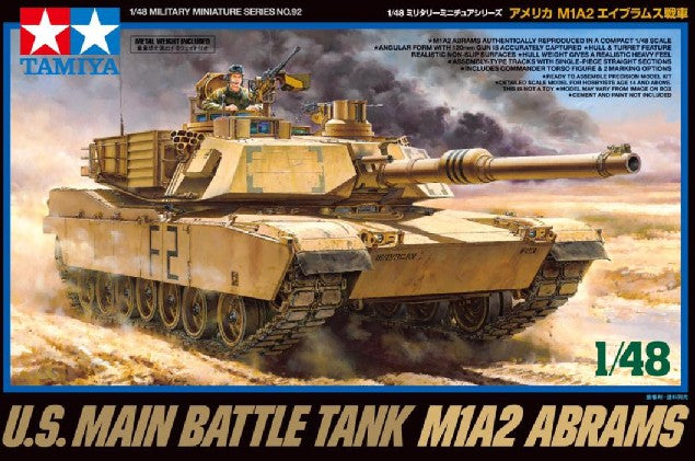 Tamiya 32592: 1/48 U.S. Main Battle Tank M1A2 Abrams Model Kit