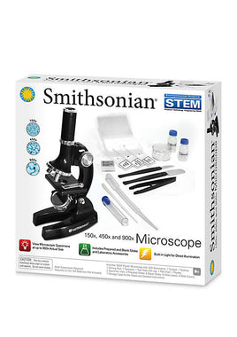 NSI22249: Smithsonian STEM 150x/450x/900x Microscope Kit
