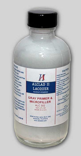 ALC 302 4oz. Bottle Grey Primer & Microfiller