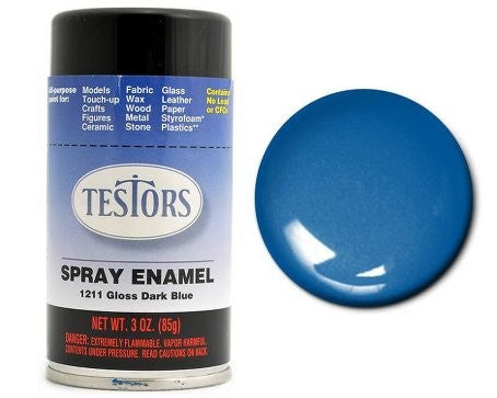 TES 1211 Dark Blue Enamel Spray 3oz