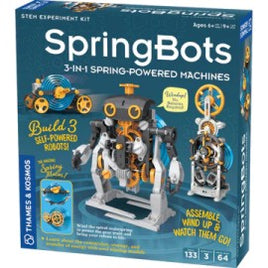 TNK550038: SpringBots 3-in1 Spring-Powered Machines