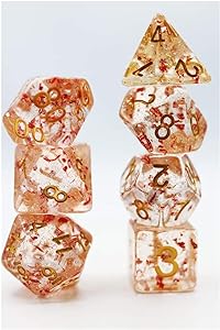 FBG1169: Metallic Ruby RPG Dice Set