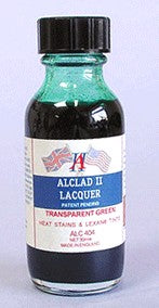 ALC 404 1oz. Bottle Transparent Green Lacquer