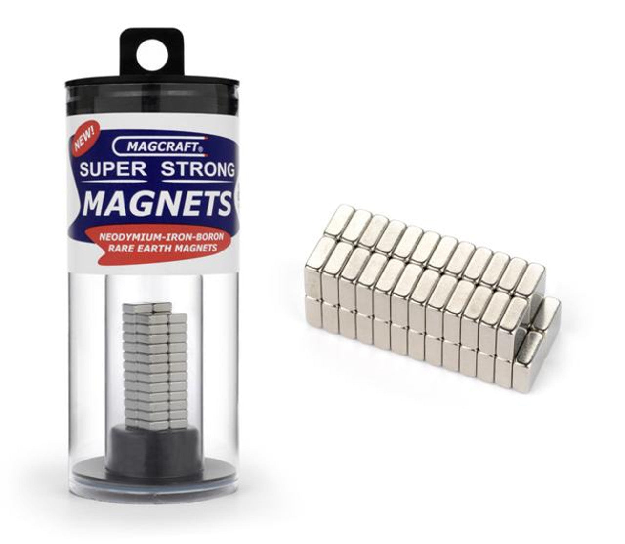 MFM610: 1/4"x1/4"x1/10" Rare Earth Block Magnets (50)
