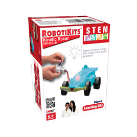 OWISLK144: RobotiKits: Kinetic Racer Hand Generator Powered Car