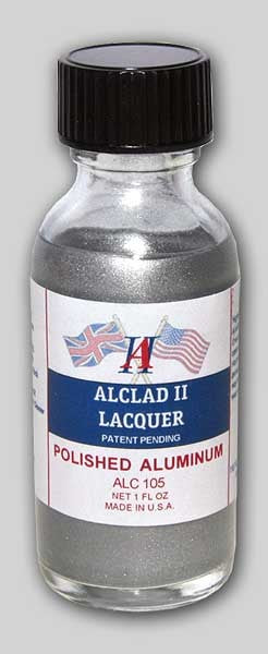 ALC 105 1oz. Bottle Polished Aluminum Lacquer