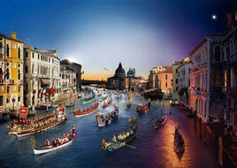 4D10004: Stephen Wilkes Regata Storica, Venice, Day to Night