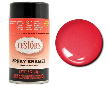 TES 1203 Red Enamel Spray 3oz