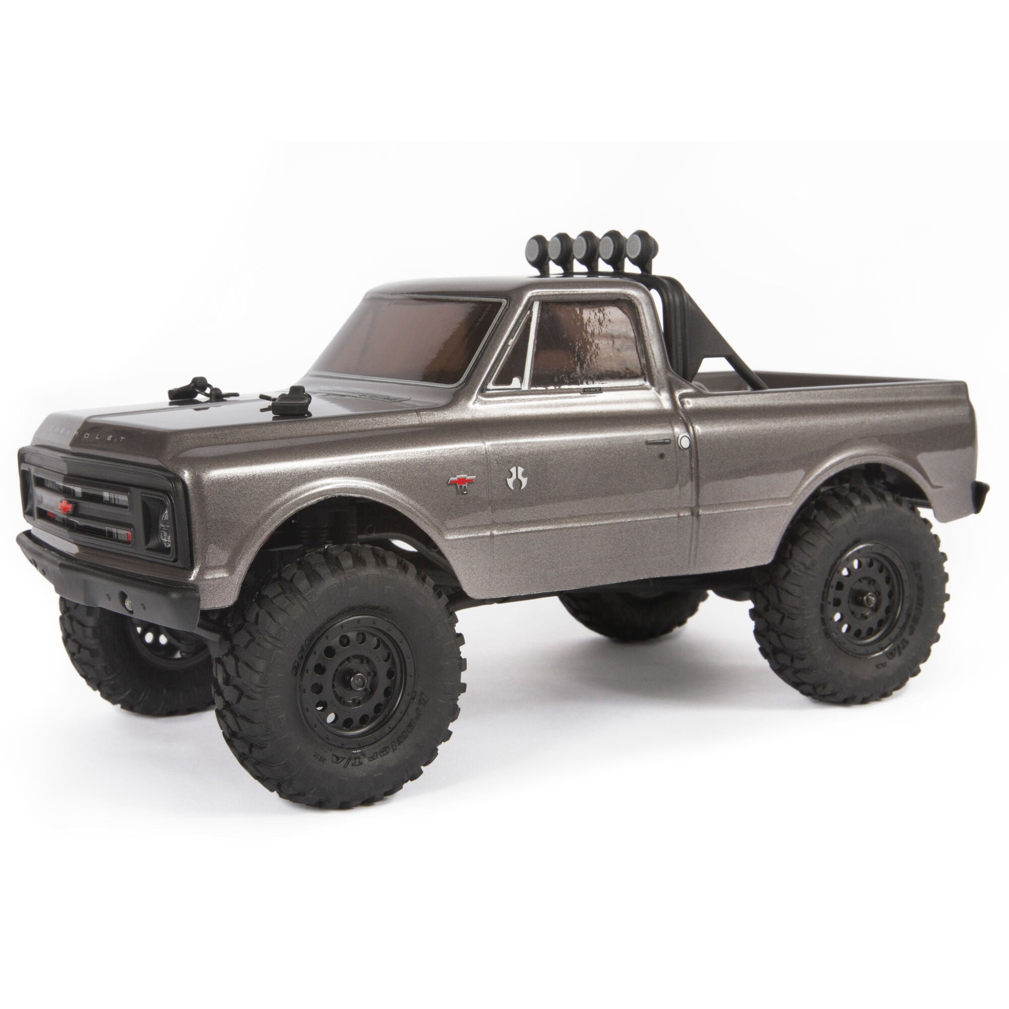 AXI00001T2: SCX24 1967 Chevrolet C10 1/24 4WD-RTR, Dark Silver