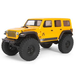 AXI00002V2T2: SCX24 2019 Jeep Wrangler JLU CRC 1/24 4WD-RTR Yel