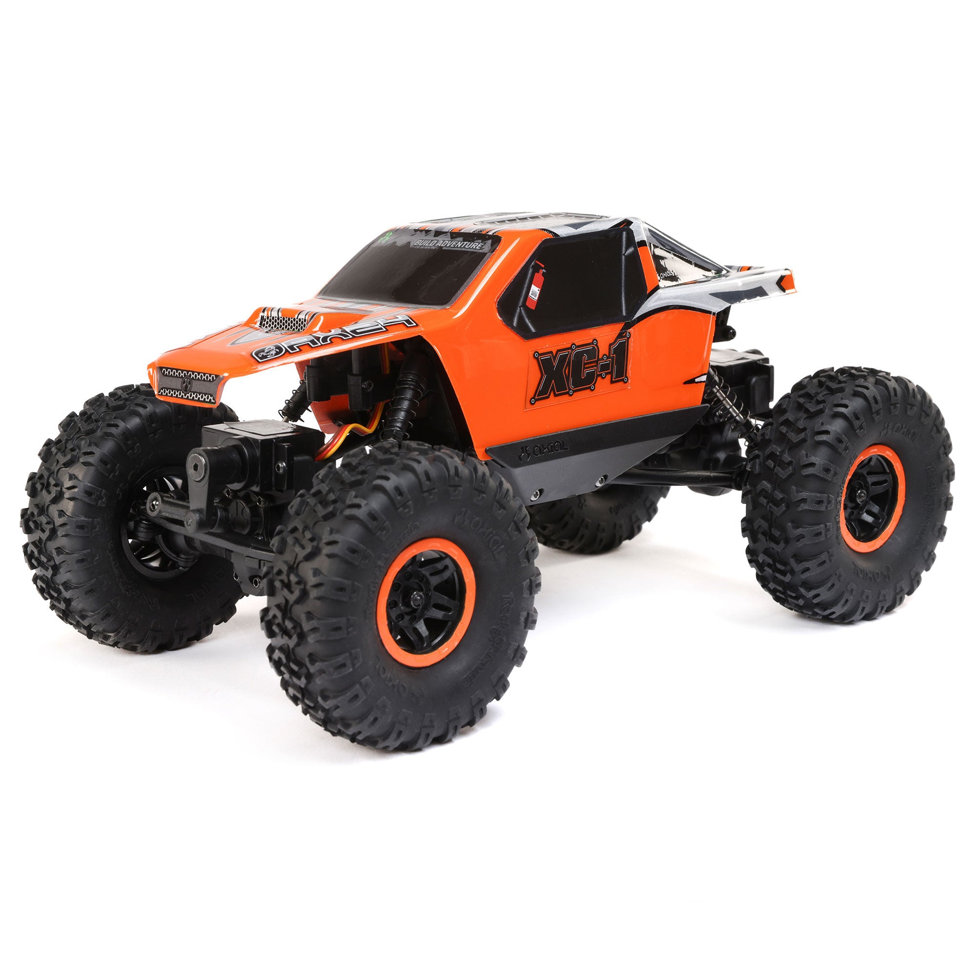 AXI00003T2: AX24 XC-1, 1/24th 4WS Crawler Brushed RTR, Orange