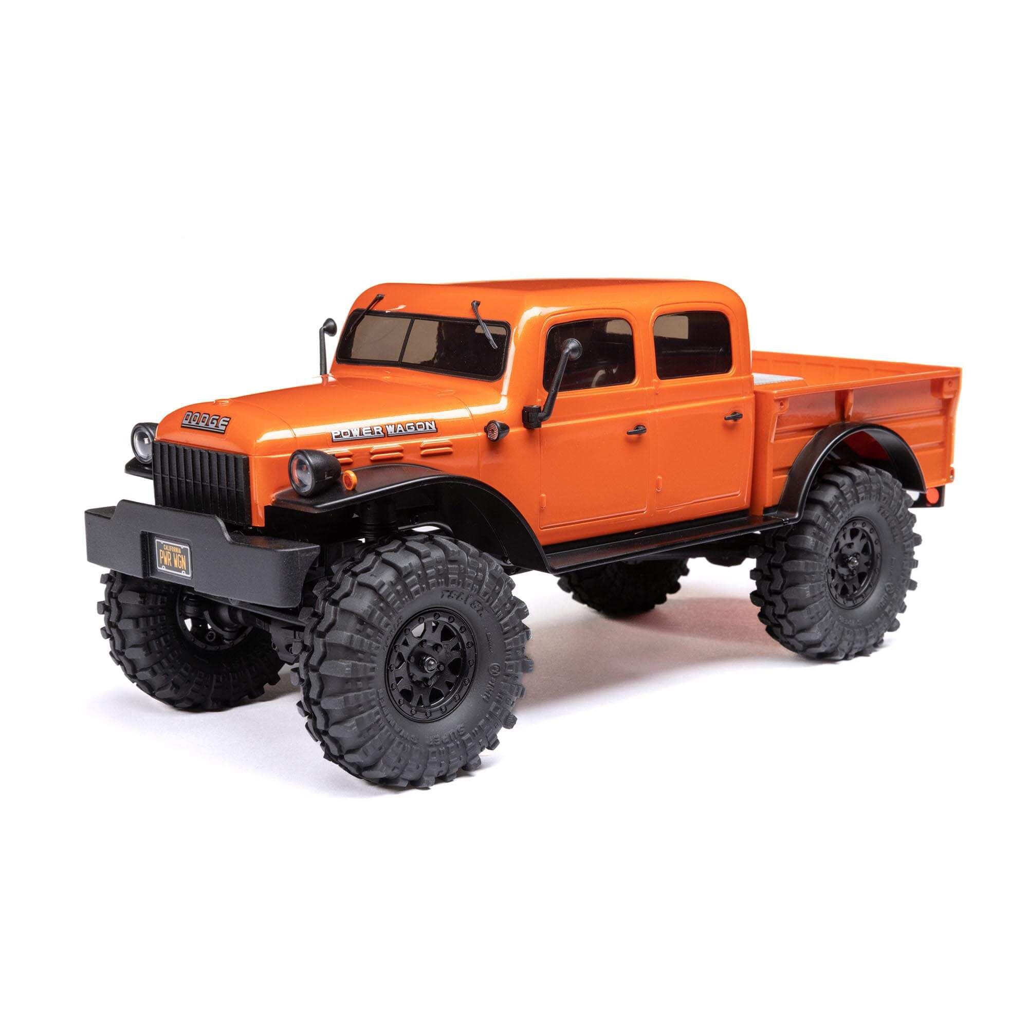 AXI00007T1: SCX24 40's 4 Door Dodge Power Wagon, Orange:1/24 4WD-RTR