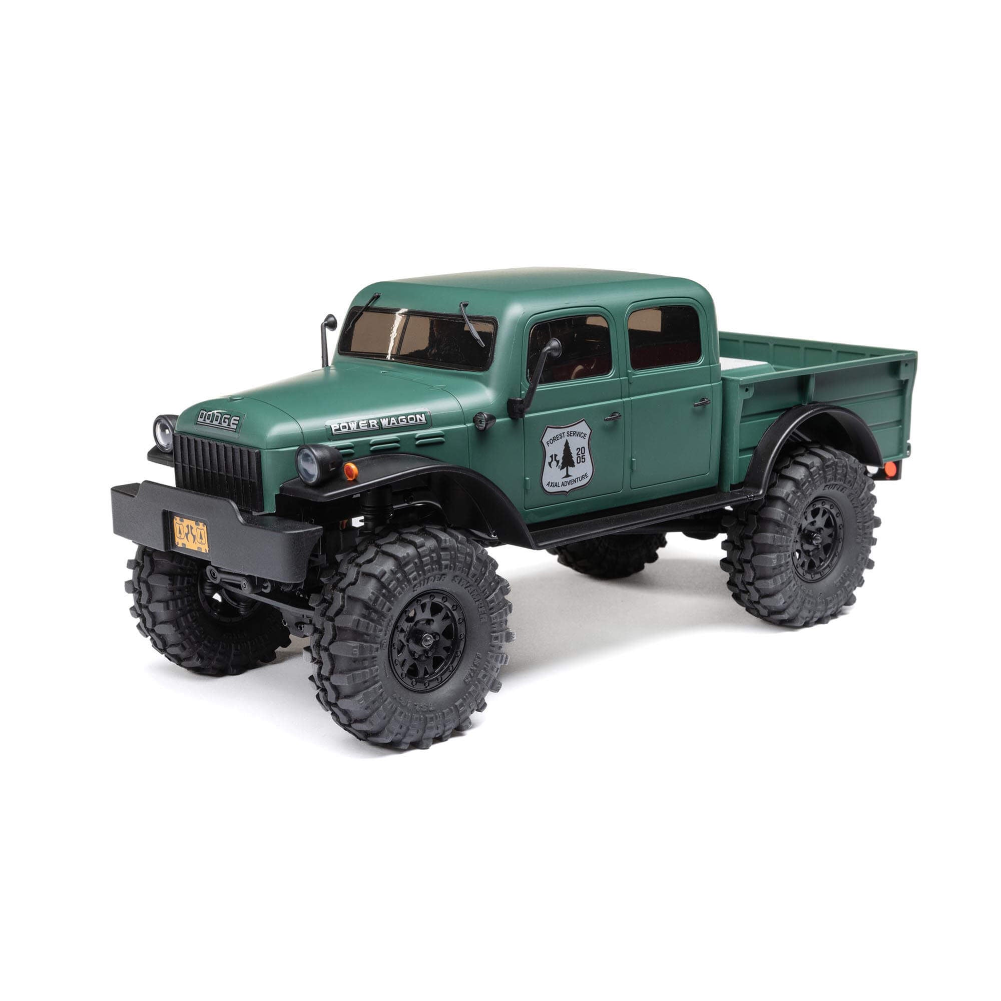 AXI00007T2: SCX24 40's 4 Door Dodge Power Wagon, Green: 1/24 4WD-RTR