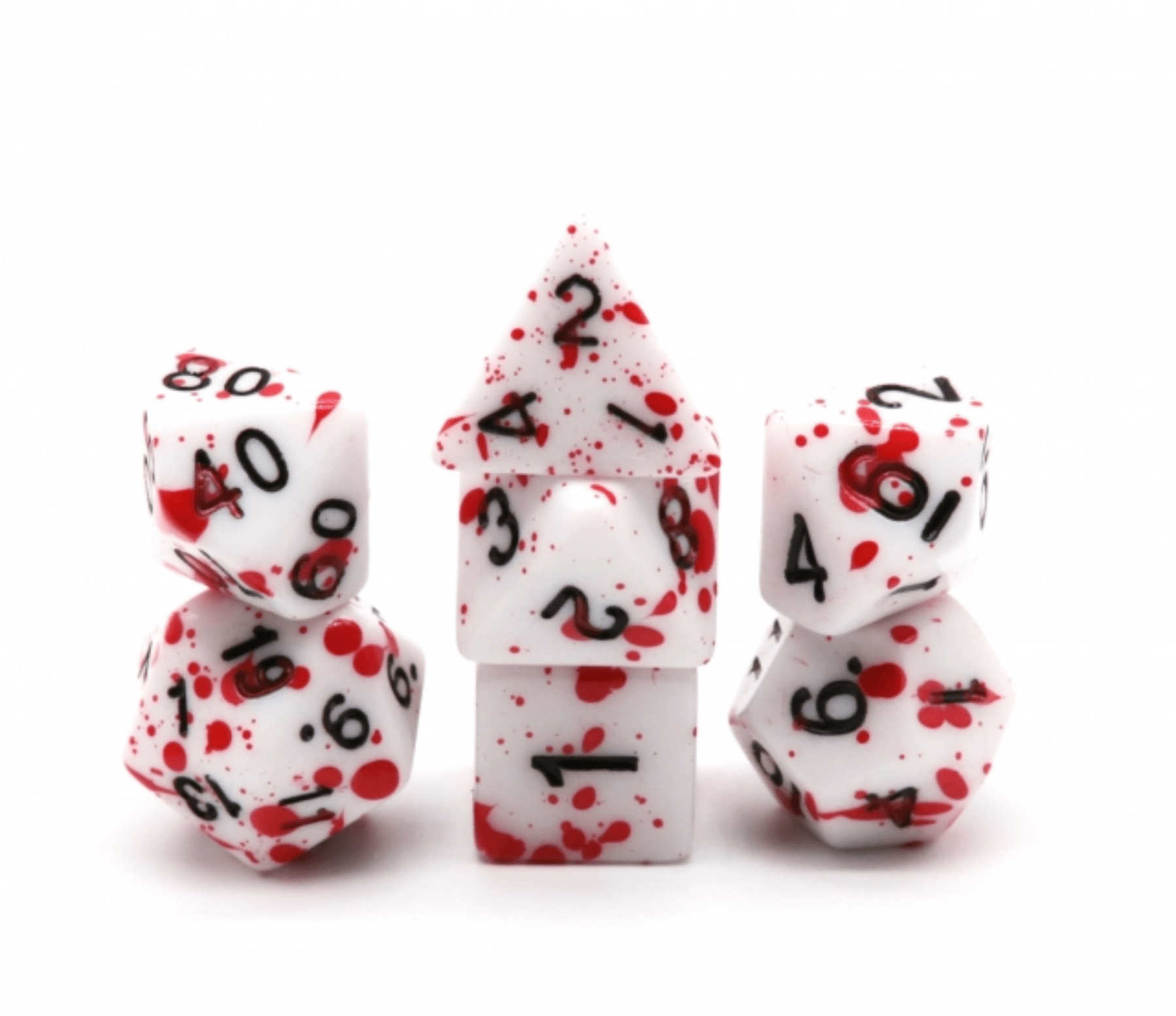 FBG1267: Blood Splatter RPG Dice Set