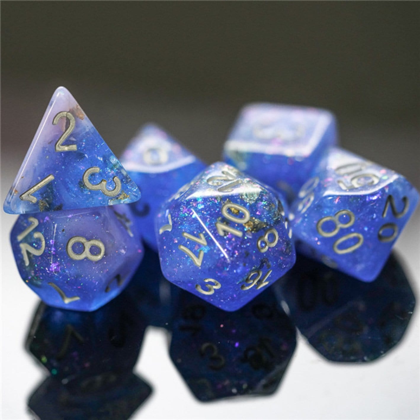 FBG1121: Blue & Pink Seabed Treasure Dice Set