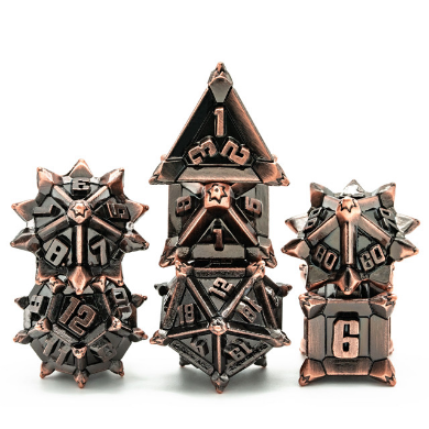 FBG4200: Copper Flail RPG Metal Dice Set