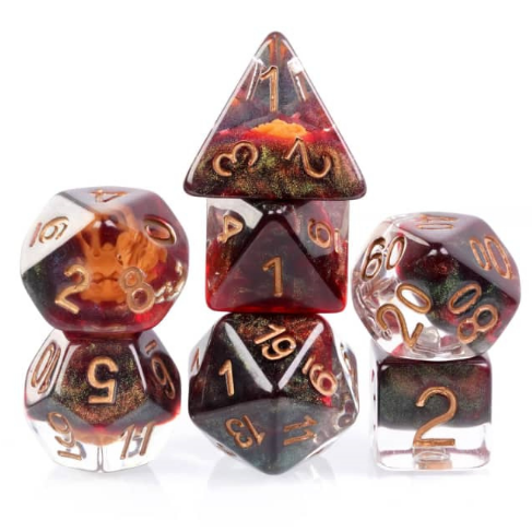 FBG2325: Dragon Mask RPG Dice Set