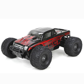 ECX01000T1: Ruckus 1/18 4WD Monster Truck: Black/Red RTR