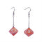 FBG0853: D10 Galaxy Earrings: Red & Orange