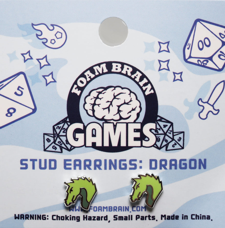 FBG0865: Stud Earrings: Dragon