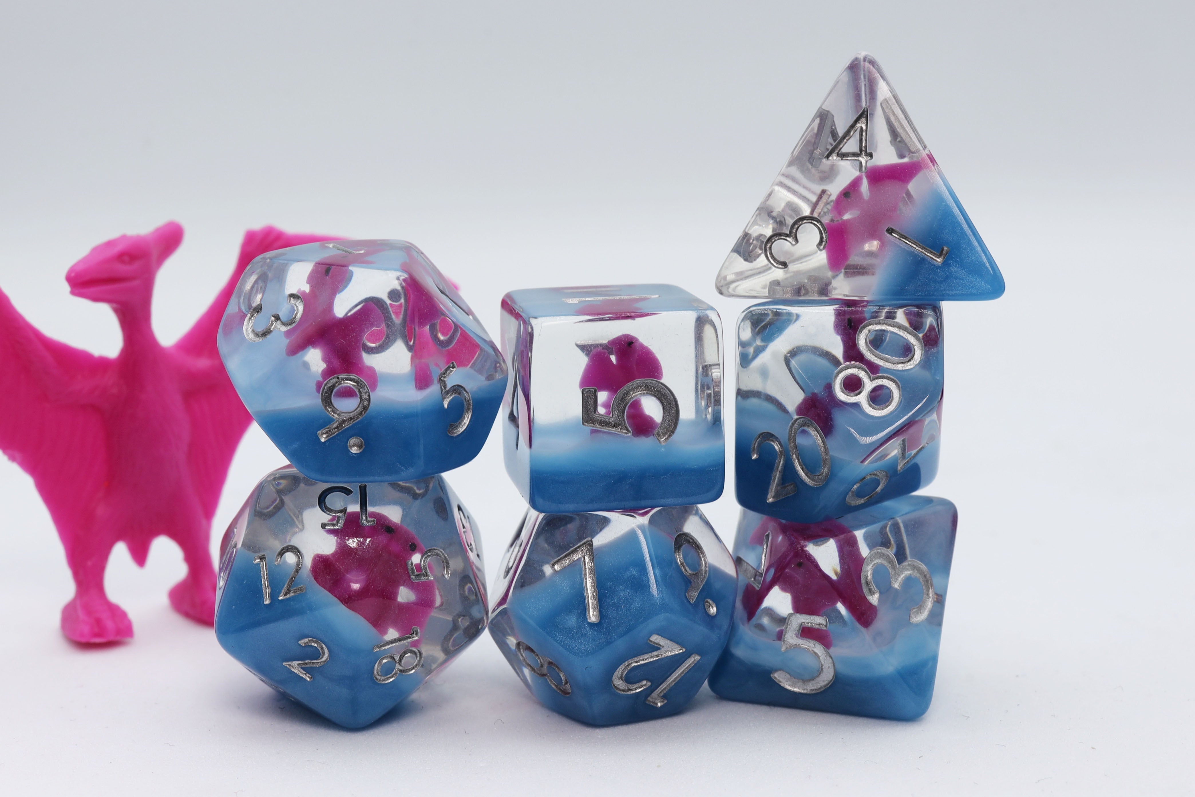 FBG2453: Pink Pterodactyl RPG Dice