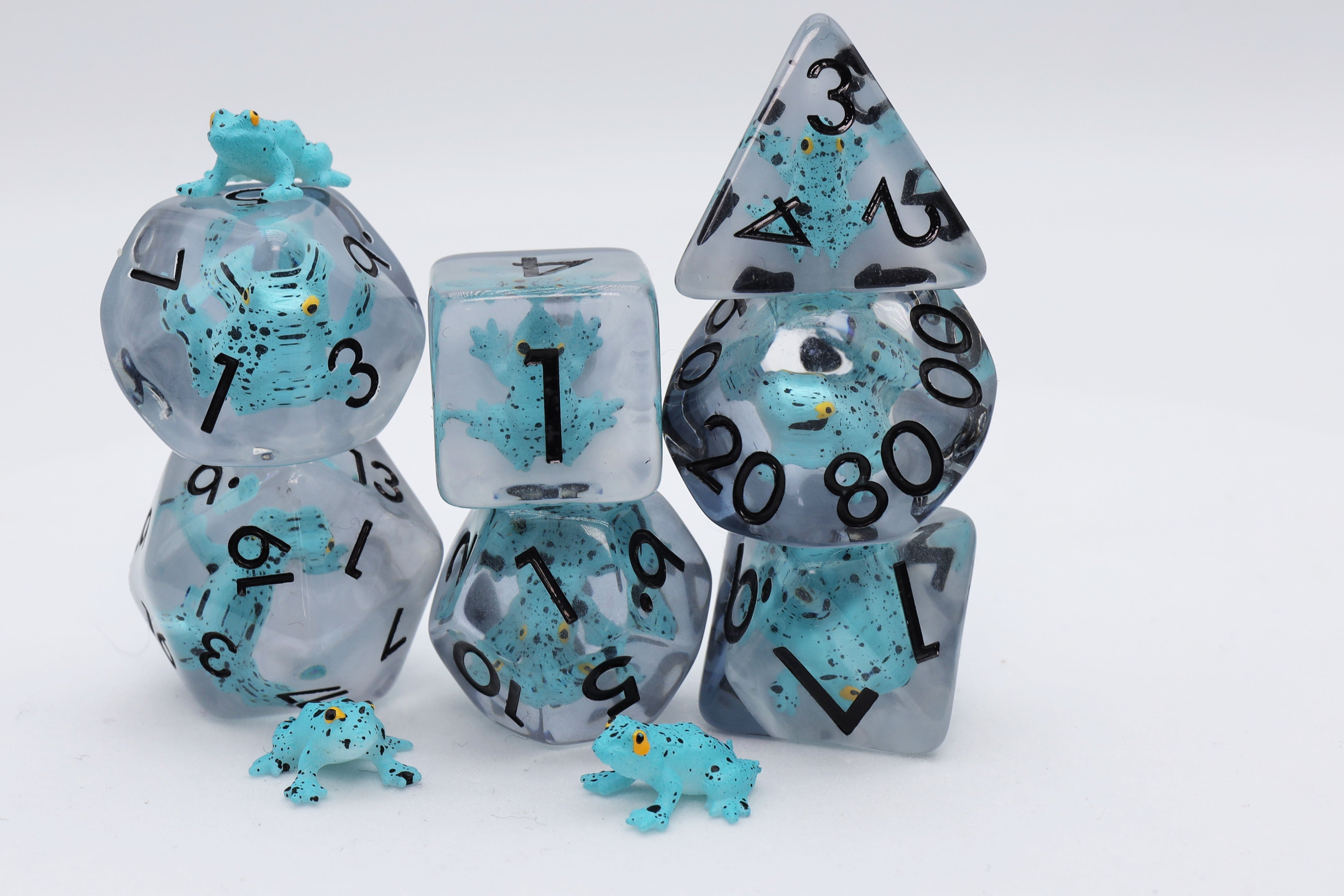 FBG2461: Blue Poison Frog RPG Dice