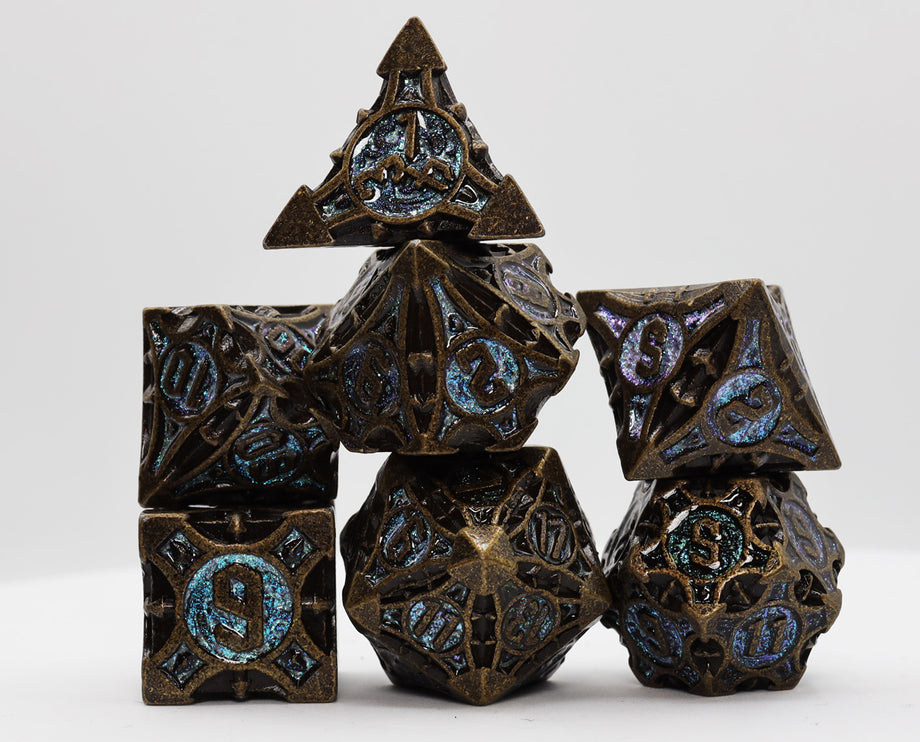 FBG4351: Night Sky Arrow RPG Metal Dice Set