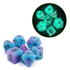 FBG1213: Glow in the Dark Supernova RPG Dice Set