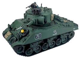 IMX18909:1/18 Scale US M4A3 Sherman- 2.4Ghz RC Tank Force