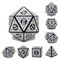 FBG2234: Magic Flame - White RPG Dice Set