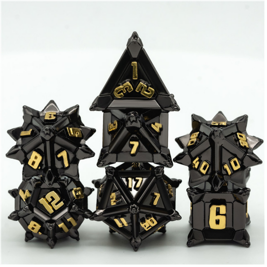 FBG4198: Medieval Flail RPG Metal Dice Set