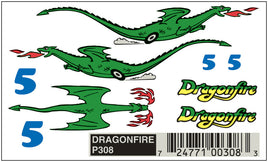 PIN308: Dry Transfer Decals, Dragonfire