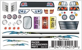 PIN4013: Dry Transfer Decals, Racer Accessories