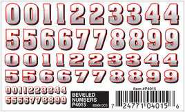 PIN4015: Dry Transfer/Beveled Numbers