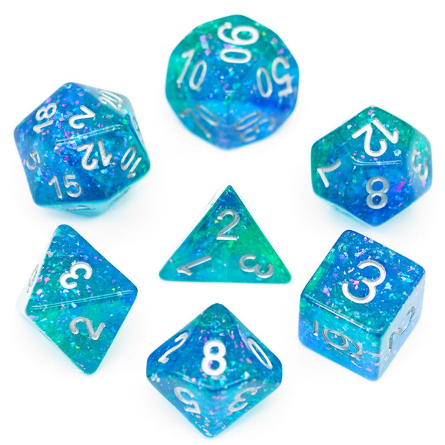 FBG1010: Ocean Glitter Dice Set