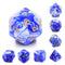 FBG2079: Blue Porcelain RPG Dice Set