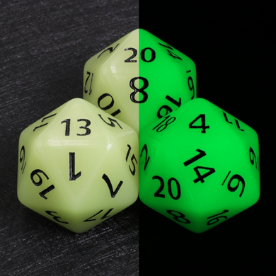 FBG5091: 55mm Titan D20 - Glow in the Dark White