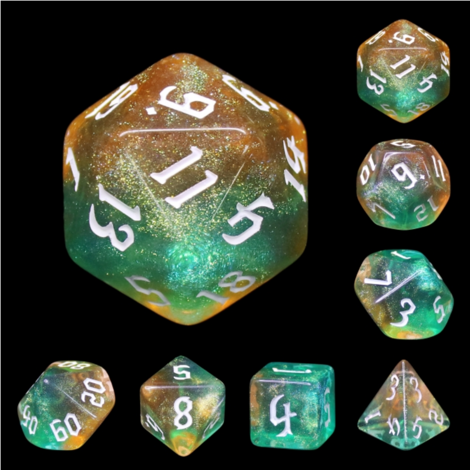 FBG2259: Tranquil World RPG Dice Set